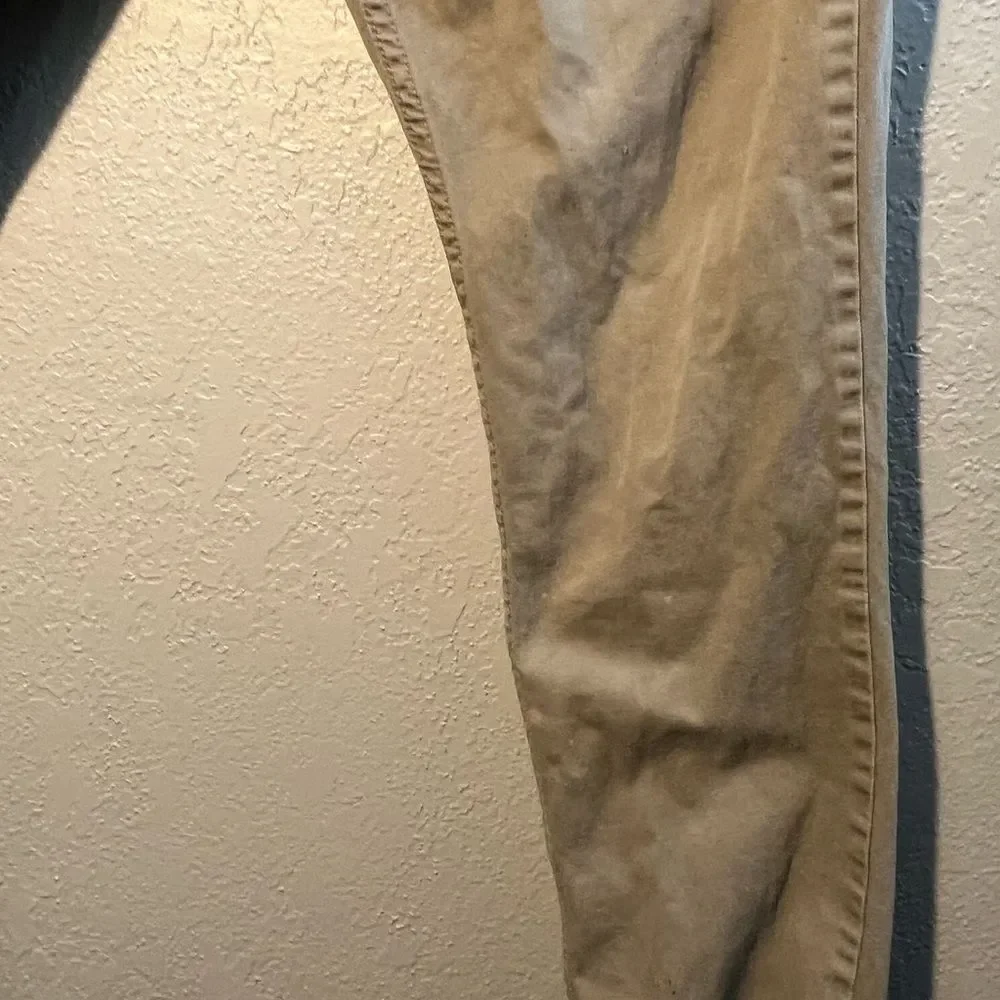 Y2K Classic Levi's 511 Tan Chinos Pants Straight Leg Tapered Retro Premium 36X30 - Picture 3 of 9